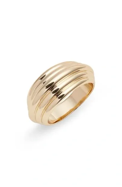 Nordstrom Wide Angle Deco Ring In Gold