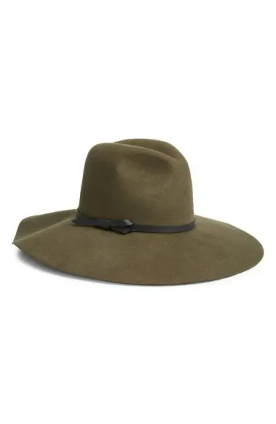 Nordstrom Wide Brim Wool Felt Panama In Olive Dark