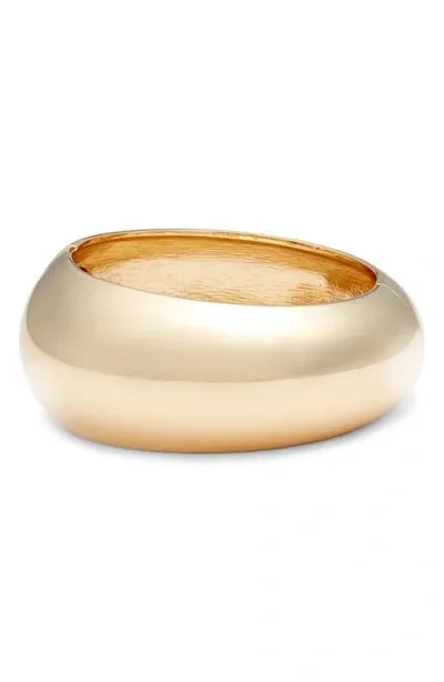 Nordstrom Wide Polished Bangle In Gold