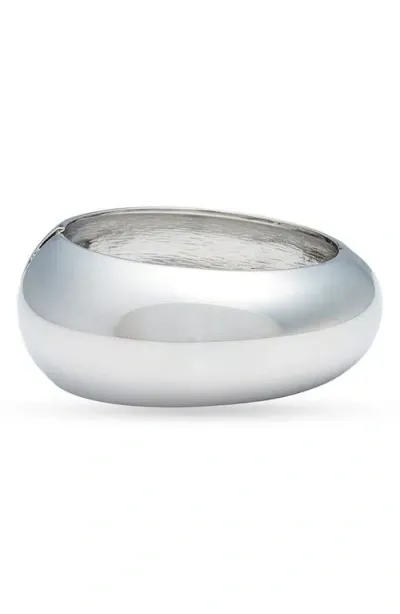 Nordstrom Wide Polished Bangle In Metallic