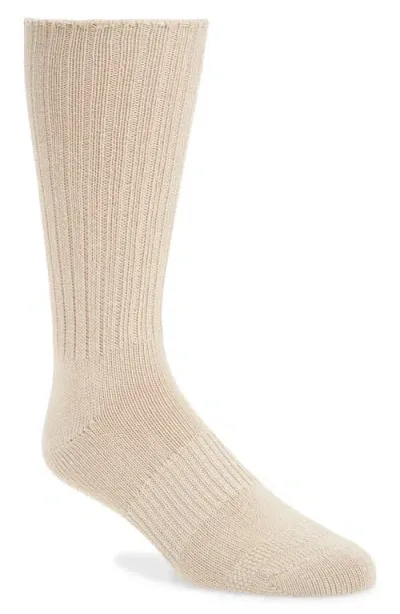 Nordstrom Wide Rib Cotton Blend Socks In Neutral