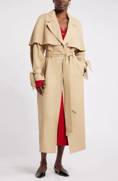 Nordstrom X Harlem's Fashion Row Harbison Trench Coat In Tan Travertine