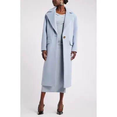 Nordstrom X Harlem's Fashion Row Megan Renee Oversize Wool Coat In Blue Fog