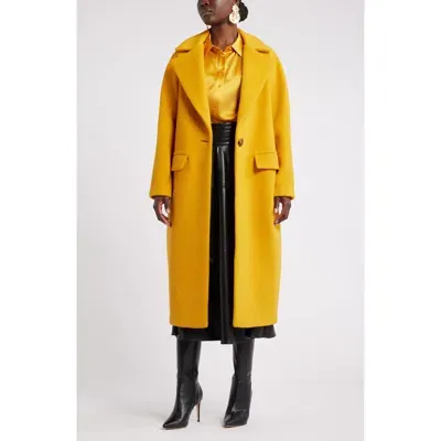 Nordstrom X Harlem's Fashion Row Megan Renee Oversize Wool Coat In Yellow Gleam