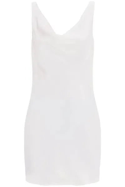 Norma Kamali Ato\n\nmarias Mini Crepe Satin Dress In Bianco