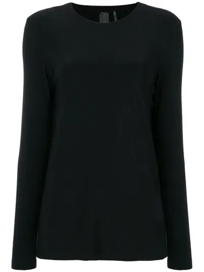 Norma Kamali Crewneck Top In Black