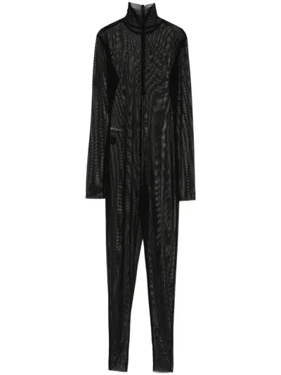 Norma Kamali Roll-neck Slim-cut Catsuit In Black