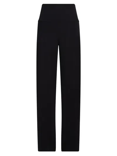 Norma Kamali Straight Leg Black Trousers