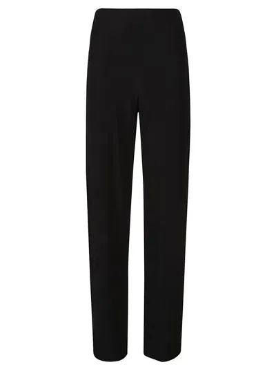 Norma Kamali Straight Leg Pant In Black