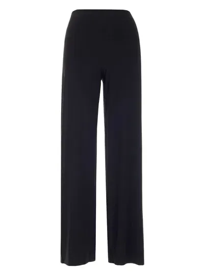 Norma Kamali Wide-leg Trousers In Black