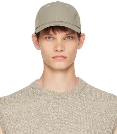 Norse Projects Gray Travel Light Cap In Concrete Grey