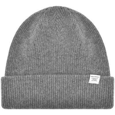 Norse Projects Merino Lambswool Beanie Grey