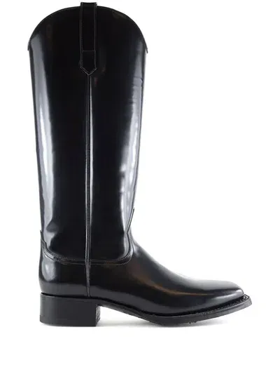 Notabene Dutton Leather Boots In Schwarz