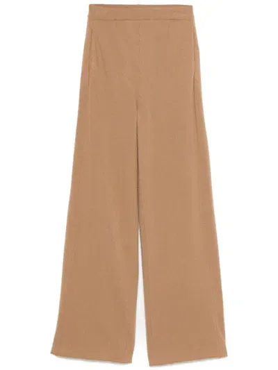 Nude Knitted Trousers In Brown