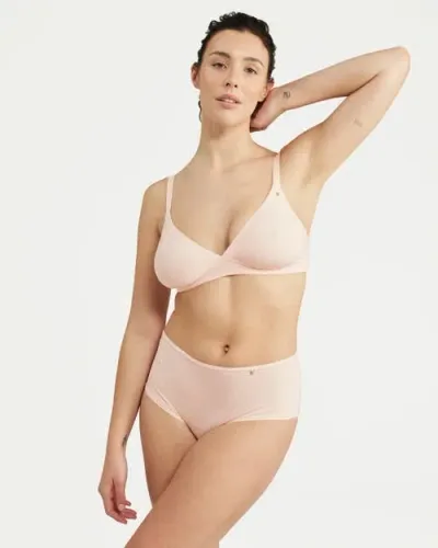 Nudea The Stretch Easy Does It Bralette In Blush Pink