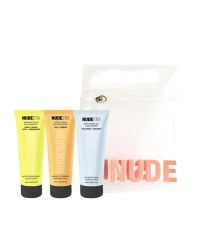 Nudestix 3-step Citrus Skin Renewal Set For Sensitive Skin In White