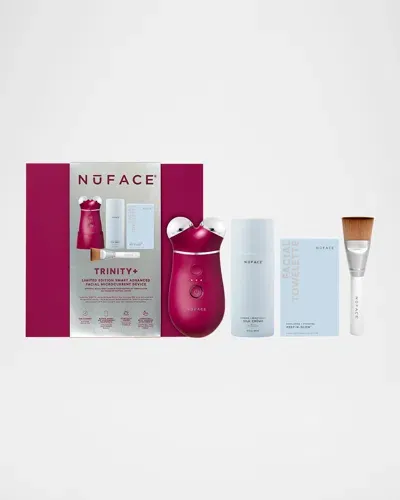 Nuface Limited Edition Trinity+ Smart Advanced Facial Microcurrent Device Kit In White