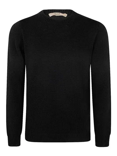 Nuur Long Sleeves Round Neck In Black