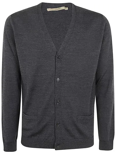 Nuur V-neck Cardigan In Grey