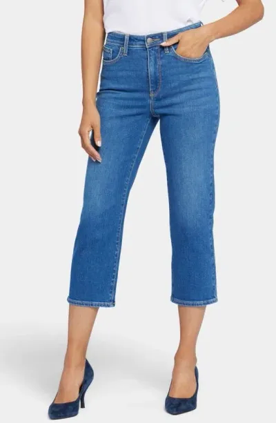 Nydj Joni High Waist Relaxed Capri Jeans In Blue