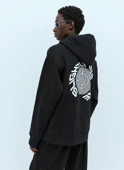 Oamc Slime Hooded Sweatshirt In Black