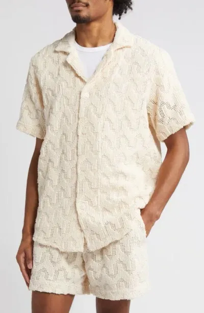 Oas Relaxed Fit Altascuba Crochet Shirt In Atlas