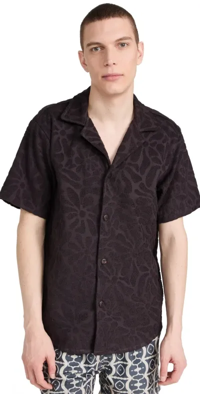 Oas Blossom Cuba Terry Shirt Brown