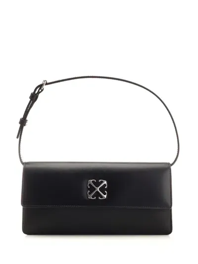 Off-white Jitney 10 Shoulder Bag In Black/silver