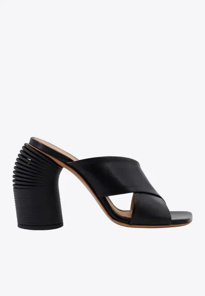 Off-white 110 Crossover Strap Mules In Black