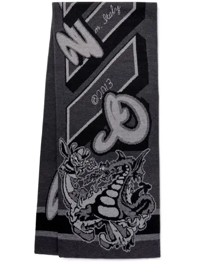 Off-white Allegory Scarf In 黑色