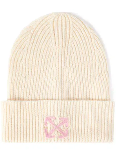 Off-white Arrow Beanie In White