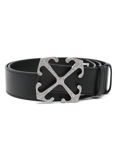 Off-white Arrow Belt In Black