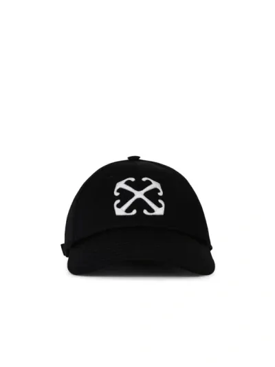 Off-white Off White 'arrow' Black Cotton Baseball Cap