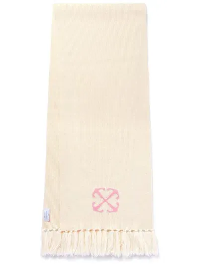 Off-white Arrow Scarf In White