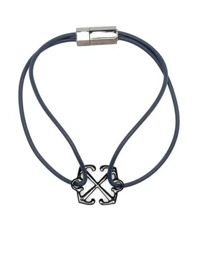 Off-white Arrows-charm Bracelet In Black