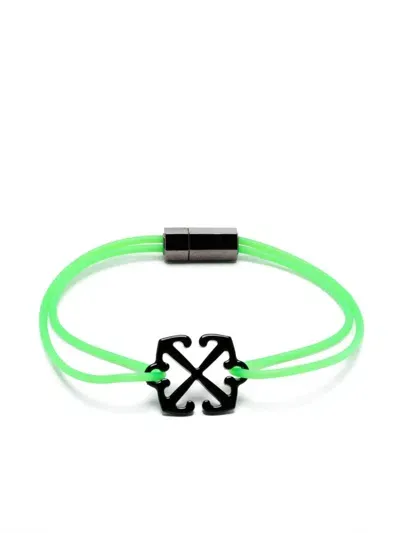 Off-white Arrows-charm Bracelet In Green