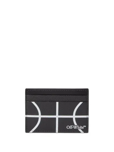 Off-white Basketball Card Holder In Black