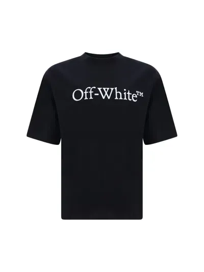 Off-white Big Bookish Skate T-shirt In Black White