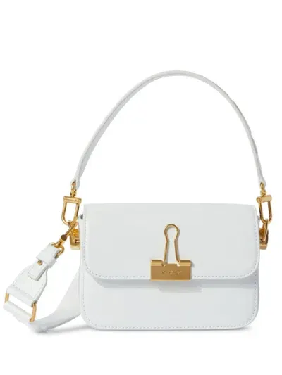 Off-white Small Binder Shoulder Bag In White