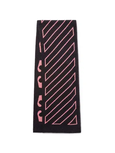 Off-white Kids' Black Arrow Diag Scarf