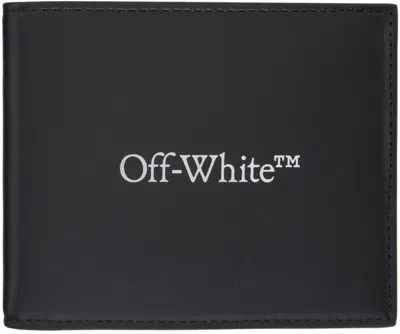 Off-white Black Bookish Wallet In Black White