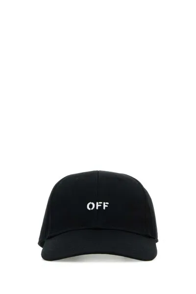 Off-white Logo Baseball Cap In Black