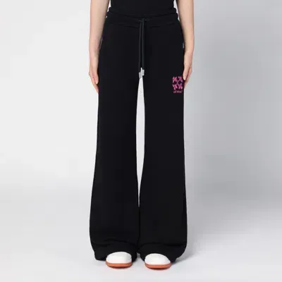 Off-white Black Cotton Sports Trousers