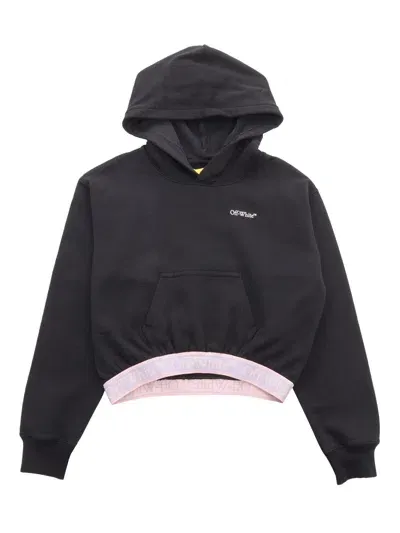 Off-white Black Cropped Sweatshirt