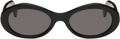 Off-white Black Edison Sunglasses In Black/dark Grey