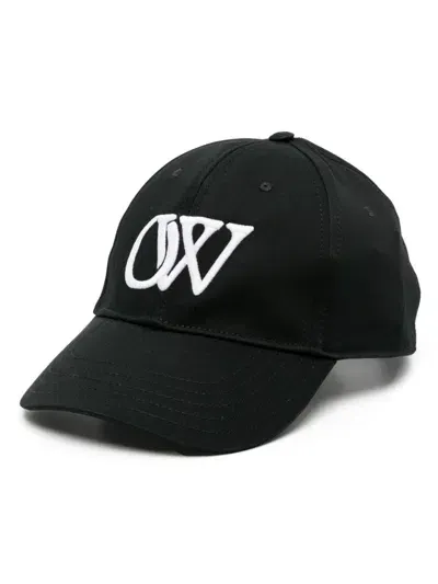 Off-white Black Logo-embroidered Baseball Cap