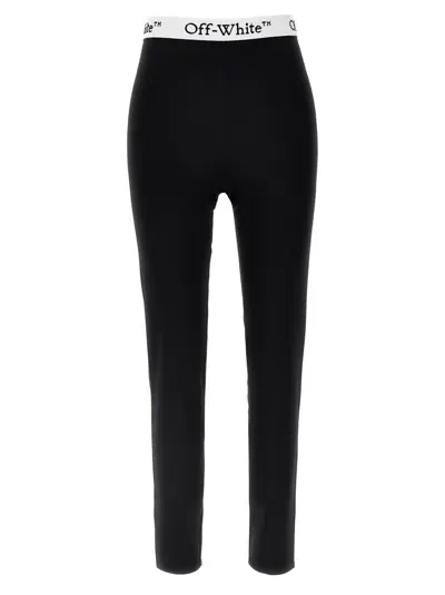 Off-white Logoband Leggings In Black