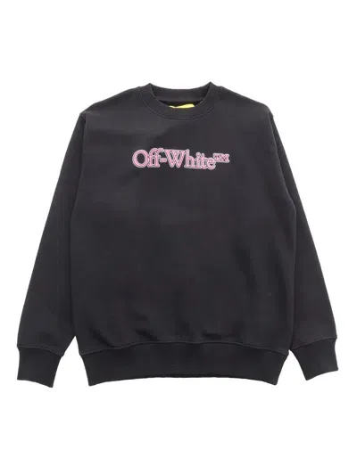 Off-white Black Sweatshirt With Logo