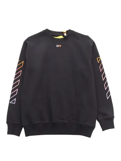 Off-white Black Sweatshirt With Logo