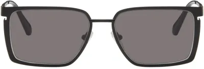 Off-white Black Yoder Sunglasses In 1007 1007 Black Dark Grey